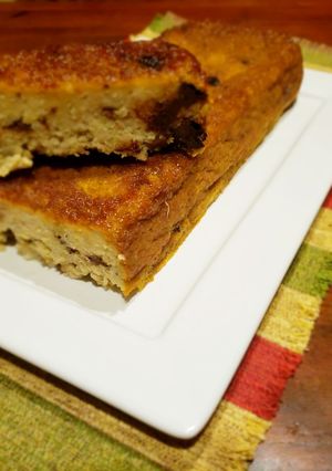 Una foto de Budín de batata🍠y choco🍫