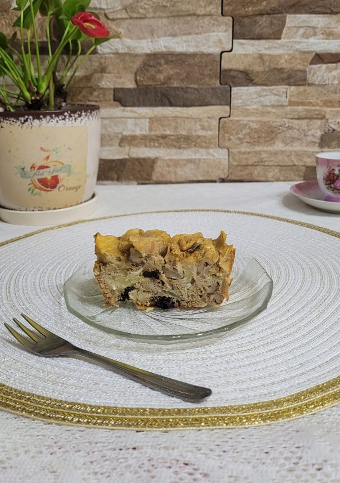 Una foto de Postre de manzana y pera