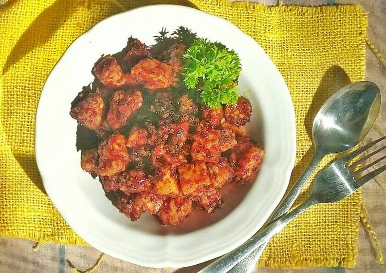 Tempe balado pedas manis