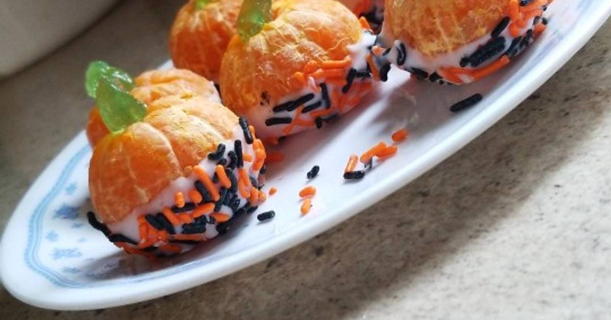 Mandarin Orange "Pumpkin" Treats Recipe by Chef Mommy Nessa Cookpad