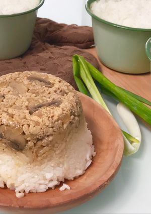 Foto resep Nasi Tim Ayam Sederhana (Resep Praktis / Easy Step)