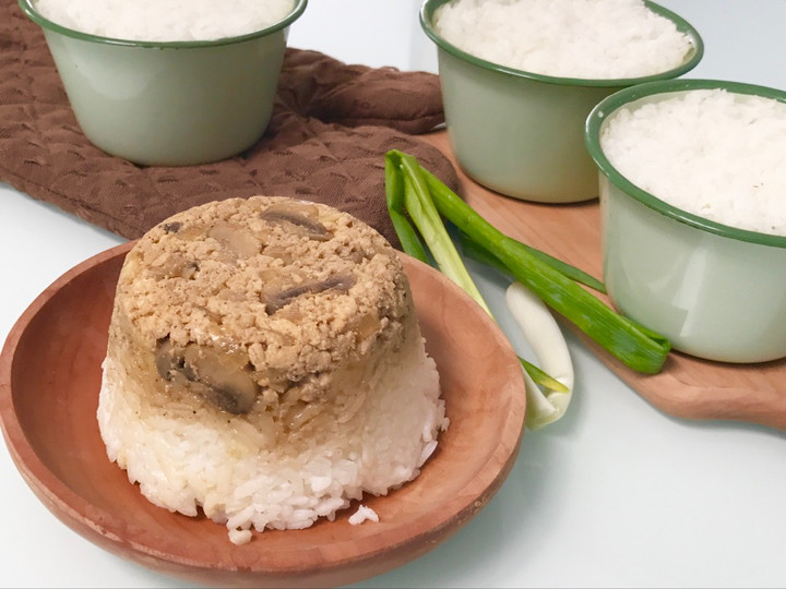 Cara Gampang Menyiapkan Nasi Tim Ayam Sederhana (Resep Praktis / Easy Step), Lezat Sekali