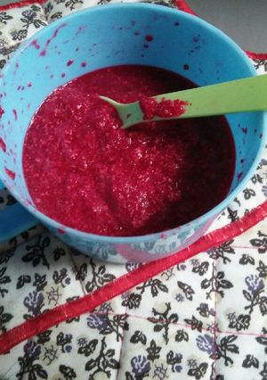 Foto resep MPASI beet+lobak+tahu