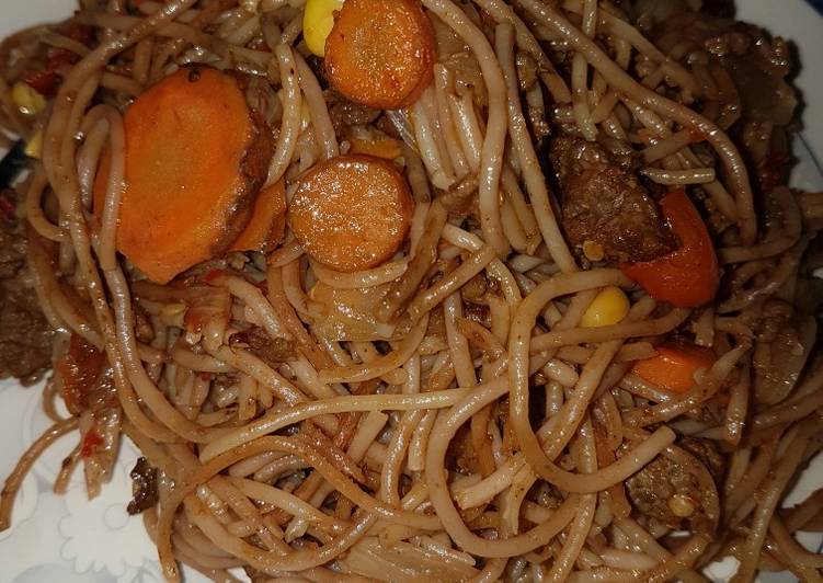 Recipe of Any-night-of-the-week Brown spaghetti