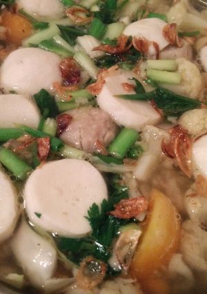 Foto resep Assorted Meatballs and Veggies Soup