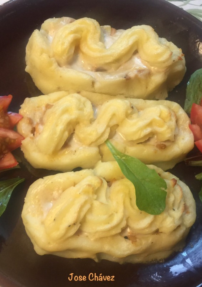 Una foto de Puré de papas y carne picada