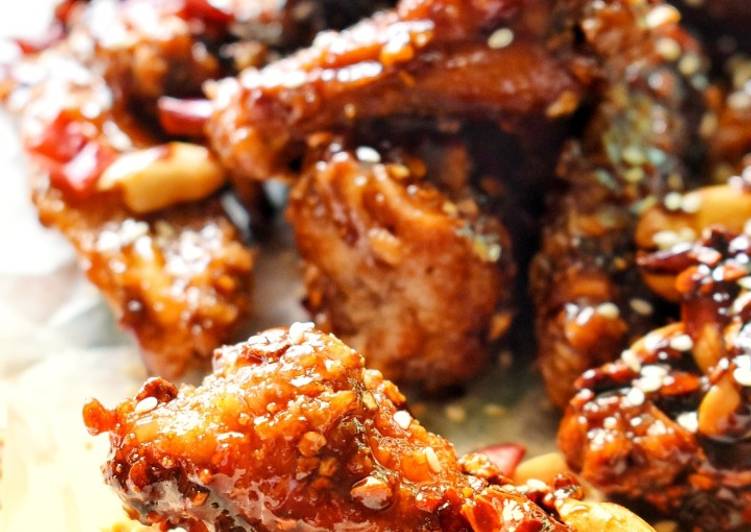 Cara Gampang Menyiapkan DAKGANGJEONG Sweet and Spicy Crispy Korean Fried Chicken Anti Gagal