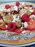 Ensalada de pollo con fresas