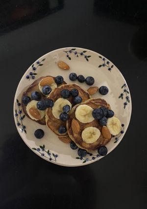 Una foto de Pancakes/ hotcakes de avena y banana