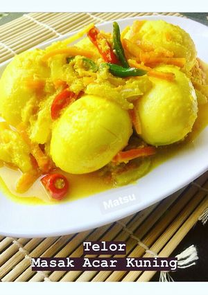 Foto resep 110. Telor Masak Acar Kuning