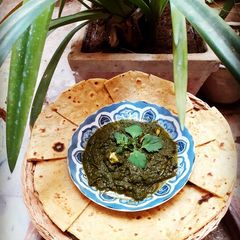 A picture of Sarso ka saag.