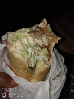 A picture of Bread shawarma.