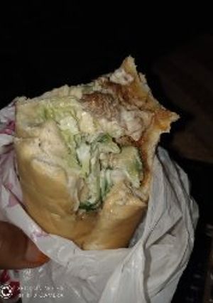 A picture of Bread shawarma.