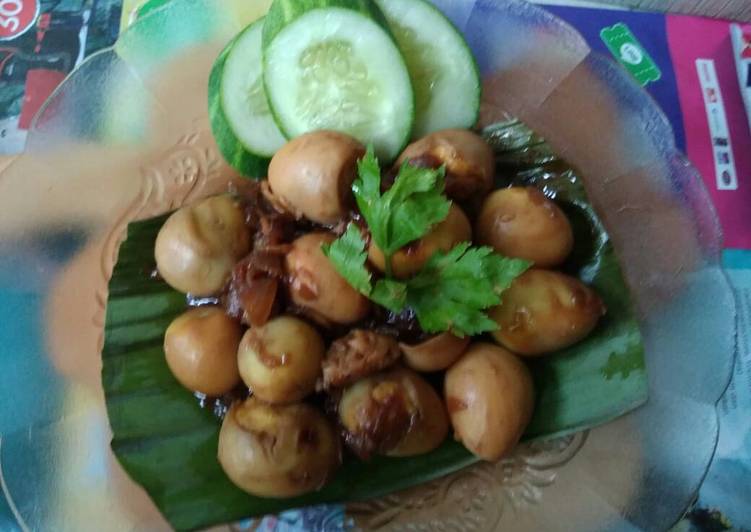 Langkah Mudah untuk Menyiapkan 298) Telur Puyuh Masak Kecap Anti Gagal