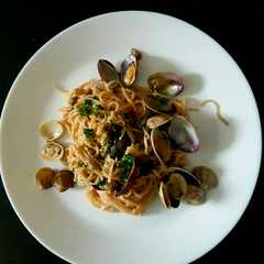 รูปของ Pasta alla vongole bianca (pasta kerang)