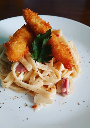 Foto resep Fetuccini Carbonara