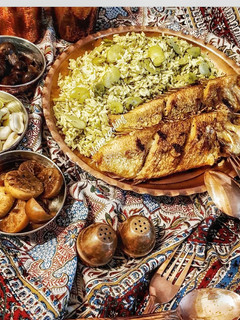 عکسی از دستور باقالی پلو