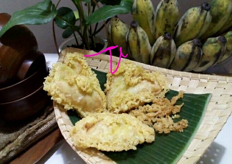 Resep Terbaik Pisang Goreng Kipas Kremes/Krispi Mantul Banget