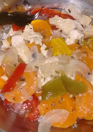 Una foto de Pechuga de pollo al escabeche