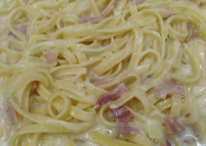 Fettuccine carbonara