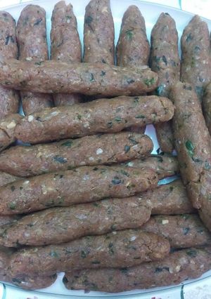 A picture of Frozen mutton kabab.