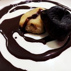 A picture of Black and white brownie.