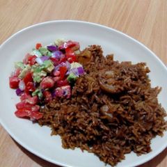 A picture of Pilau rice with cll.