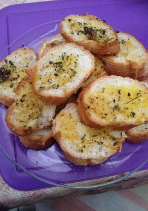 Una foto de Pan de ajo