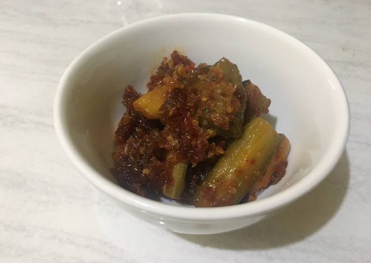 Terong balado pedas manis