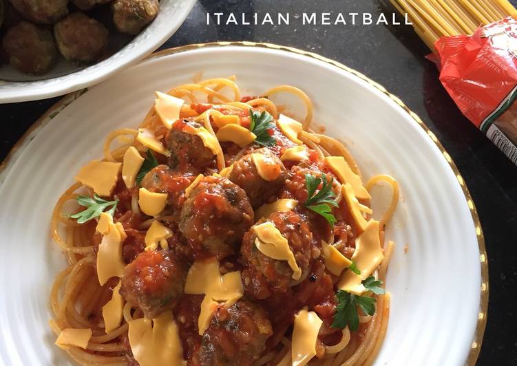 Resep Italian Meatball Spaghetti yang Lezat