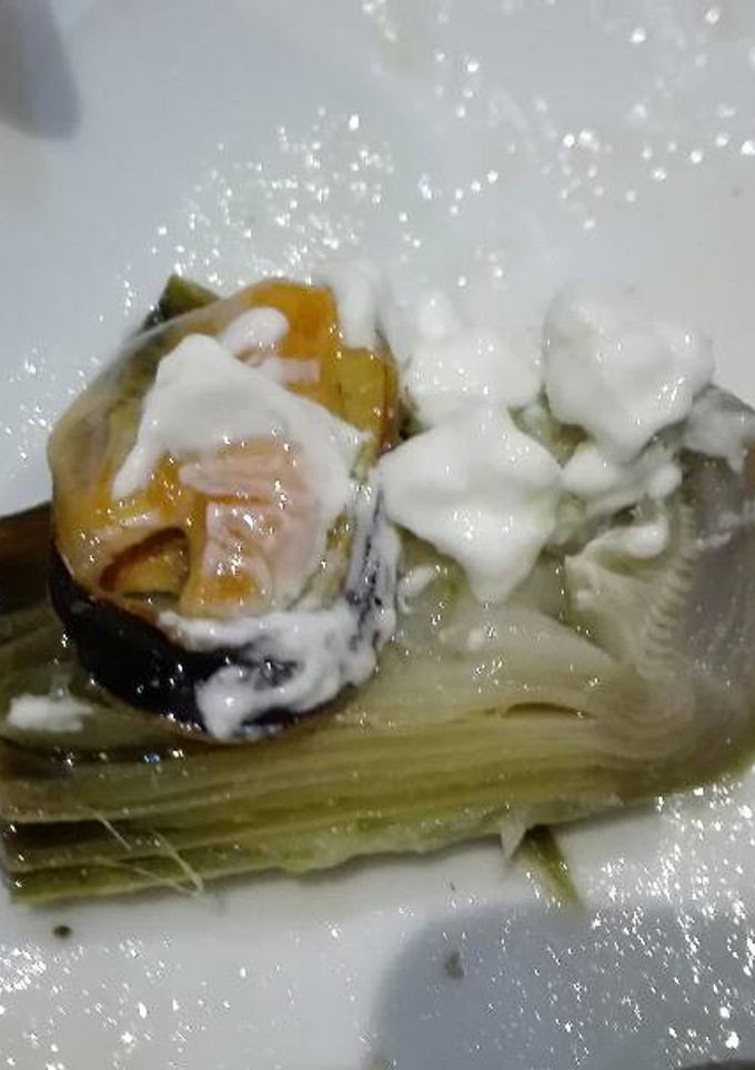 Una foto de Alcachofas con mejillones y ali oli