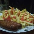 Fries and sausages
