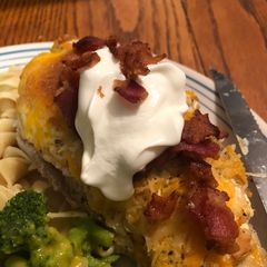 A picture of Cream Cheese Chicken with Bacon.