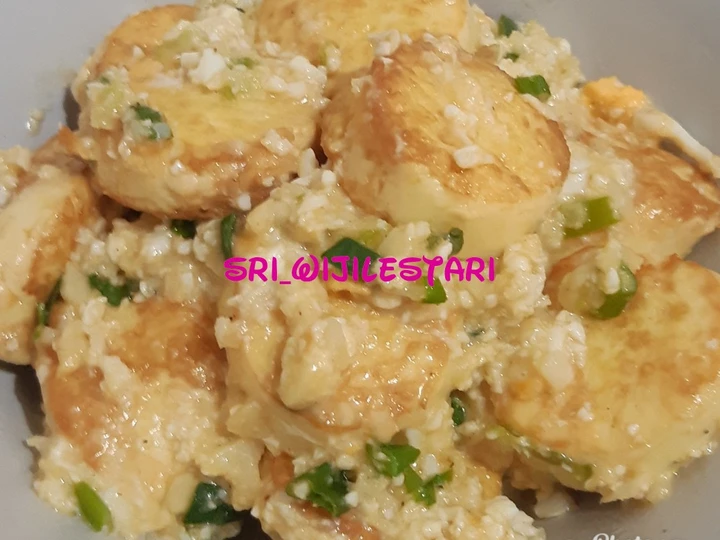 Langkah Mudah untuk Menyiapkan Resep Tahu goreng telur asin yang Lezat Sekali Anti Ribet, Uenak Banget