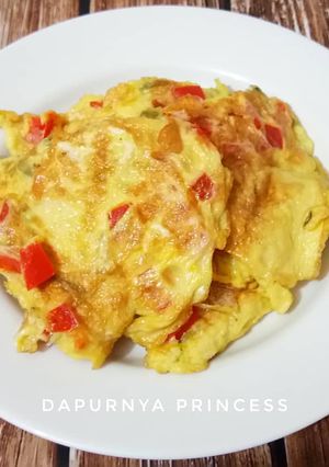 Foto resep Dadar telur paprika