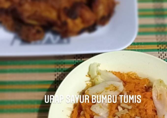  Cara gampang bikin 17. Urap Sayur Bumbu Tumis dijamin sempurna