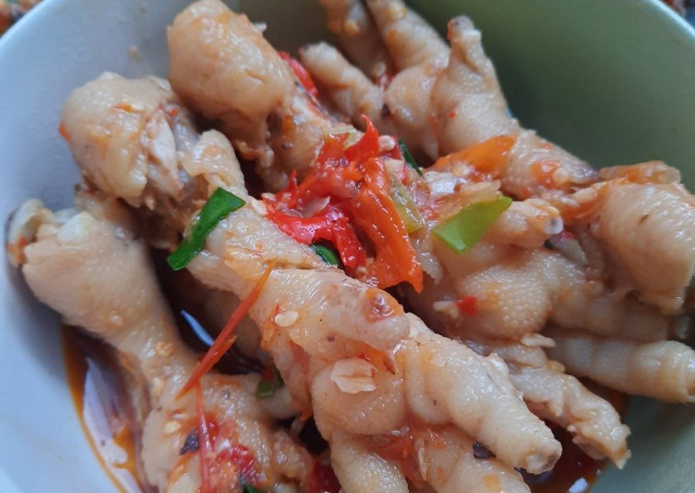 Ceker pedas sederhana