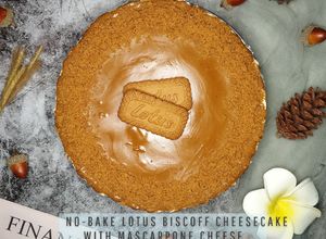 Foto resep No Bake Lotus Biscoff Cheesecake | with Mascarpone Cheese
