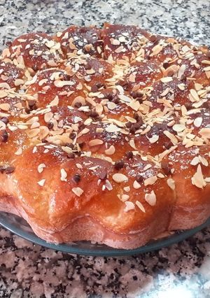 صورة لوصفة بريوش على شكل كيكه خفيف كالقطن