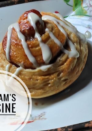 Cinnamon rolls ainihin hoton girkin