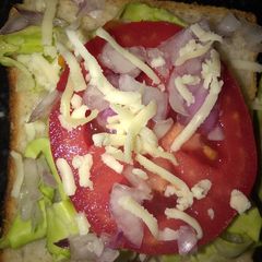 A picture of Vegetable sandwich.