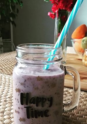 Foto principal de Batido de arándanos y avena 🍹