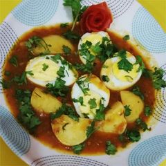 A picture of Egg salan karhi.