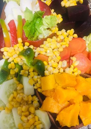 Una foto de TABLA DE VEGETALES 🥔🥕🥦🥬🥒🍆🥑🍅🌶🫑🌽