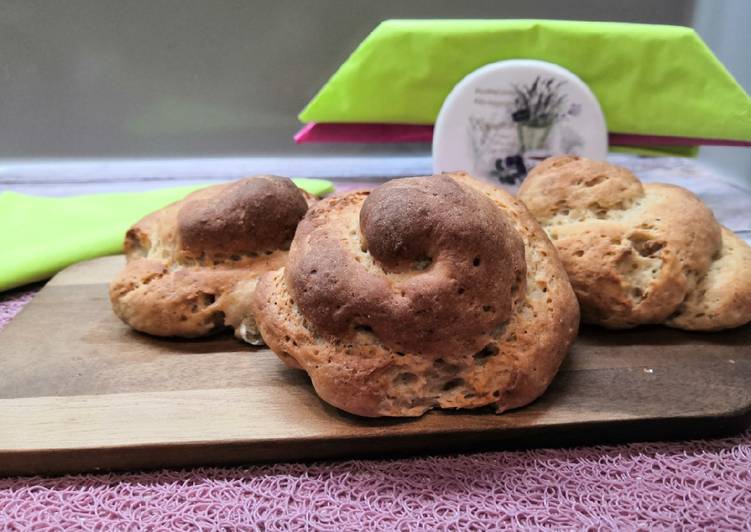Glutén, tej és tojásmentes briós recept foto