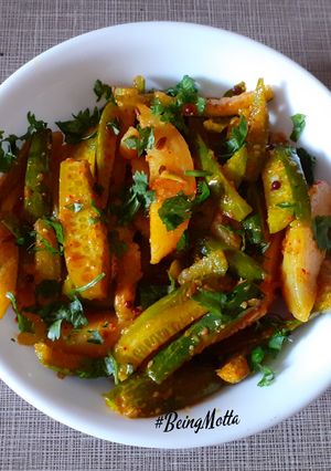 A picture of Ivy gourd - Potato Subzi.