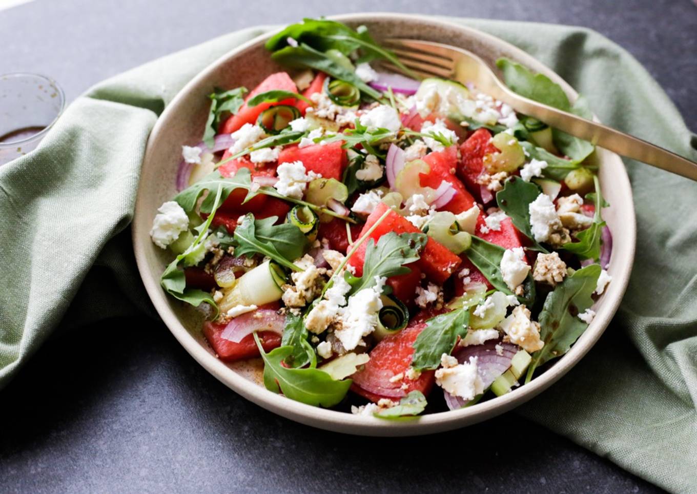 Salade de pastèque rafraichissante 🍉