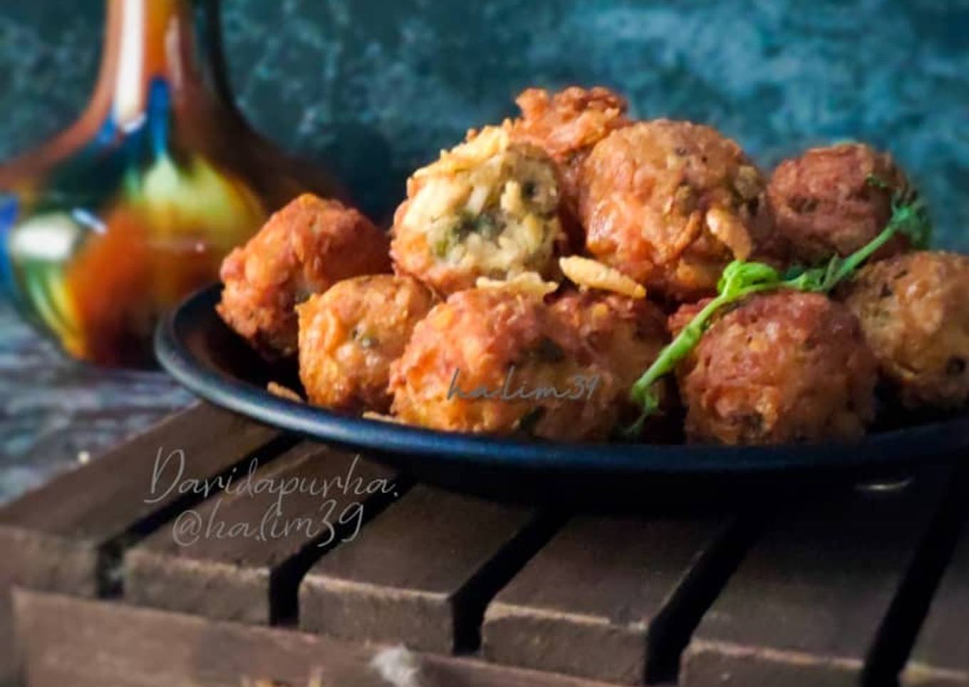 Begedil Ayam Cornflakes Madu