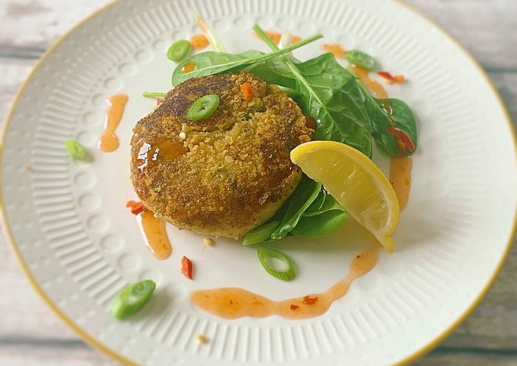 Simple Way to Prepare Speedy Salmon & Sweet Chilli Fish Cakes