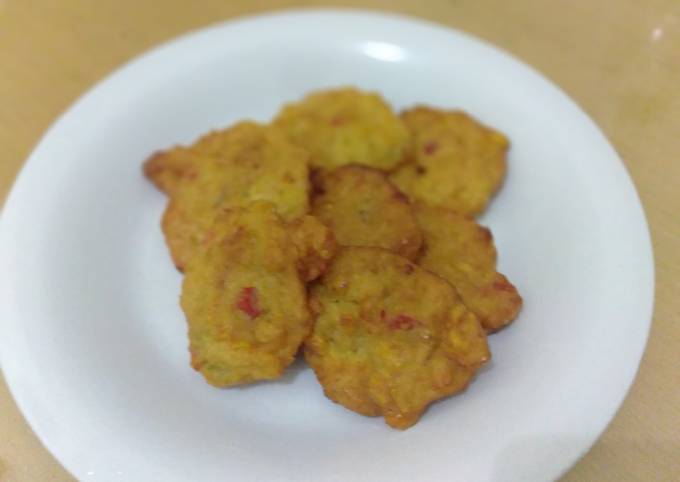 Cara Buat Bakwan jagung pedas Tanpa micin/msg Bahan Sederhana